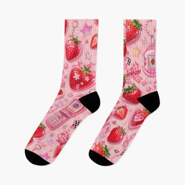 Item preview, Kawaii Strawberry Dreams Pattern  designed and sold by Aramdesing.