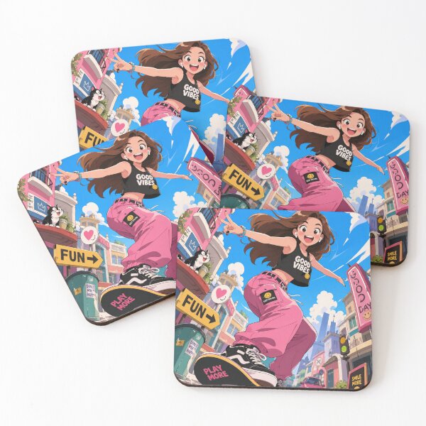 Item preview, Funny kawaii girl  designed and sold by KawaiiHero.