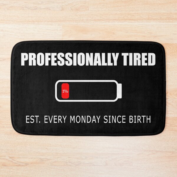 Item preview, Professionally Tired Shirt Funny  Work Burnout Gift — Low Battery 1%  Monday Humor Tee for Employee  Coworker Boss designed and sold by Dziridesign.