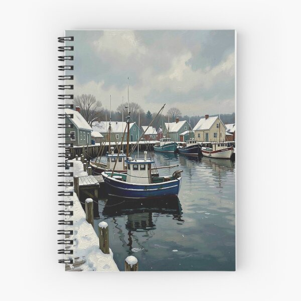 Item preview, Winter fishing village designed and sold by Judith Murphy.