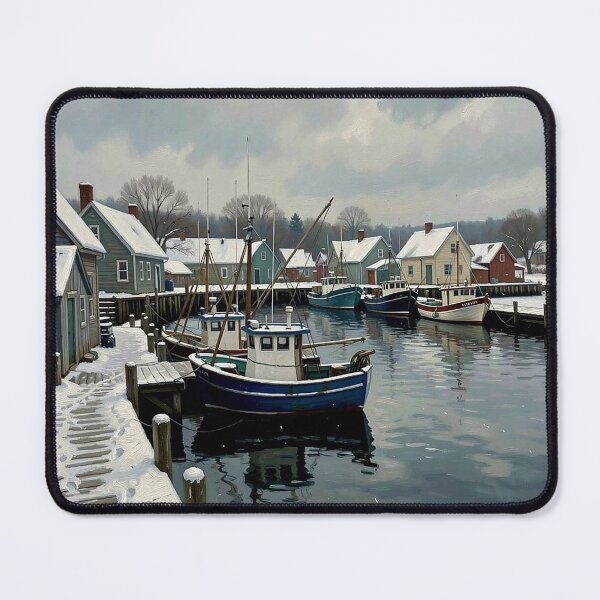Item preview, Winter fishing village designed and sold by Judith Murphy.