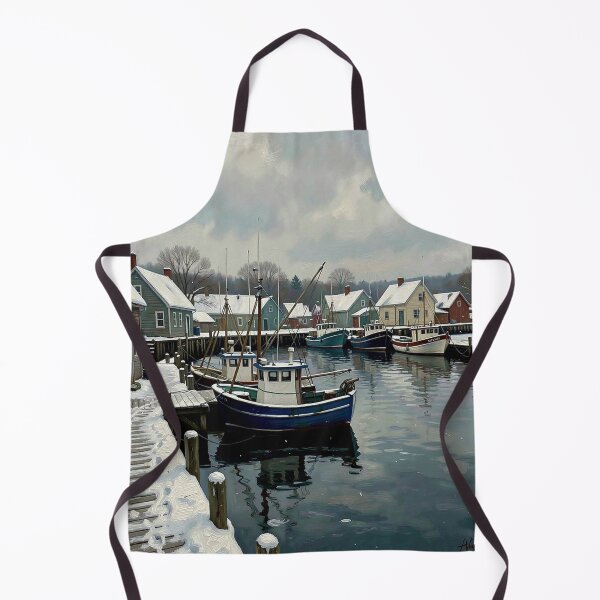 Item preview, Winter fishing village designed and sold by Judith Murphy.