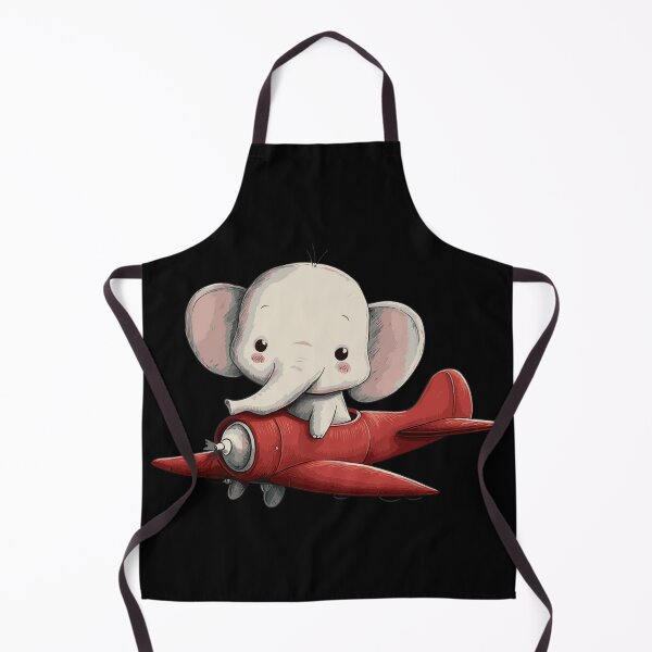 Item preview, Cute Baby Elephant Flying Red Airplane designed and sold by ClubVacay.