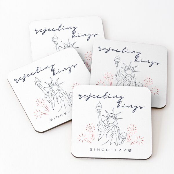 Item preview, Liberal Fourth of July Rejecting Kings Since 1776 Progressive 4th July Patriotic Liberal No Kings Protest designed and sold by modoodles357.
