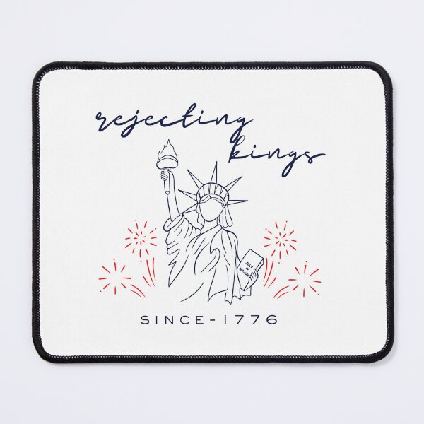 Item preview, Liberal Fourth of July Rejecting Kings Since 1776 Progressive 4th July Patriotic Liberal No Kings Protest designed and sold by modoodles357.