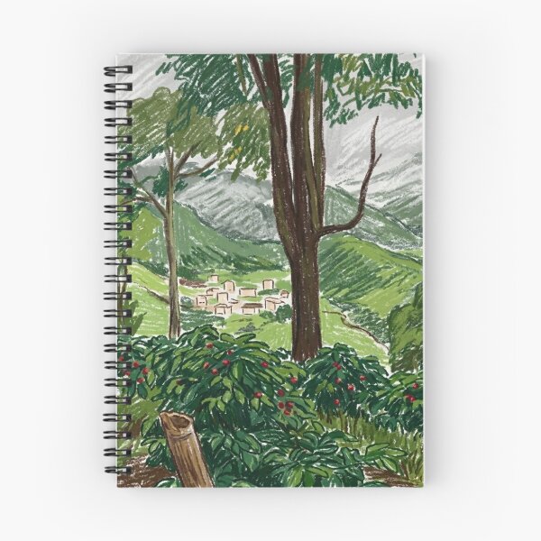 Item preview, Small village nestled among coffee plantations and mountains designed and sold by CristianCEB.