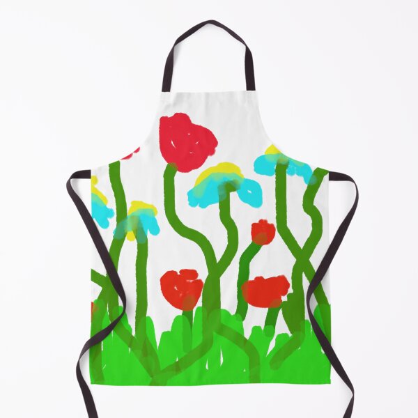 Item preview, Simple Childlike Sketch of Poppies and Wildflowers designed and sold by BalkanBloom.