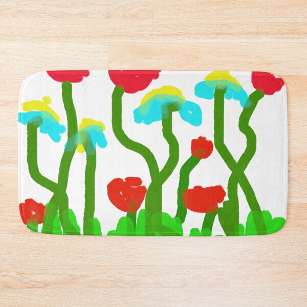 Item preview, Simple Childlike Sketch of Poppies and Wildflowers designed and sold by BalkanBloom.