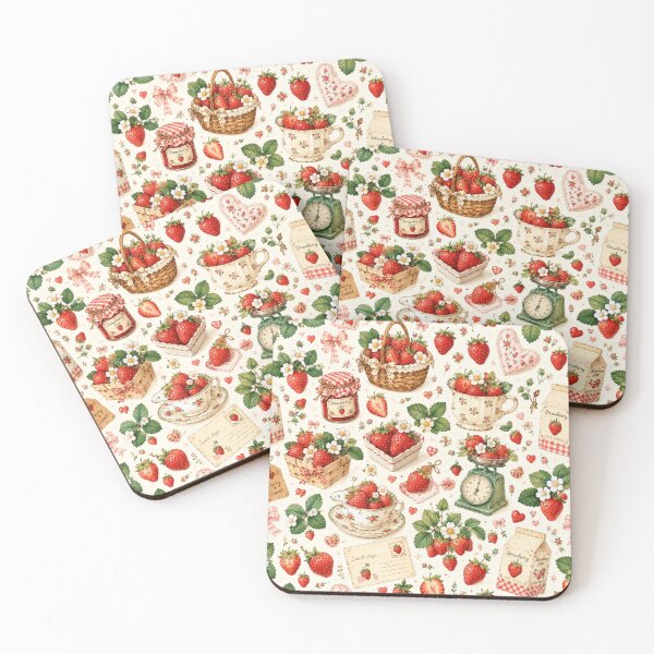 Item preview, Strawberry Picnic Feast Pattern  designed and sold by Aramdesing.