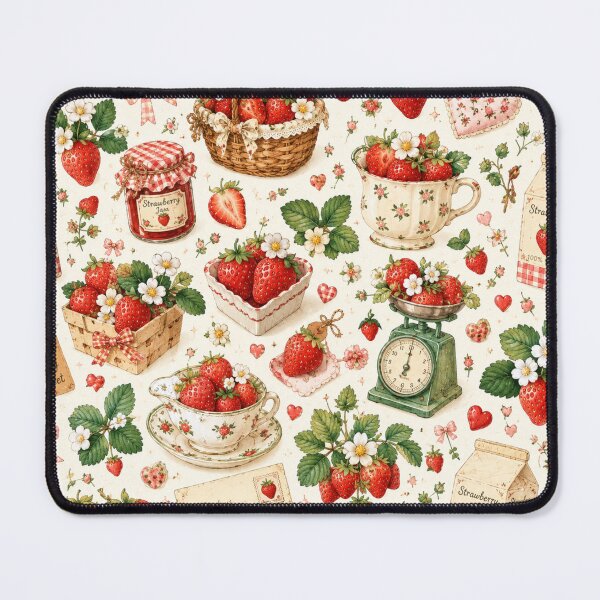 Item preview, Strawberry Picnic Feast Pattern  designed and sold by Aramdesing.
