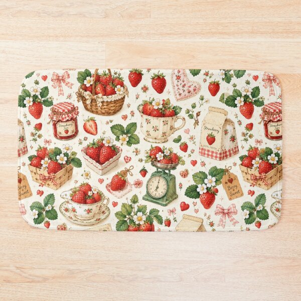 Item preview, Strawberry Picnic Feast Pattern  designed and sold by Aramdesing.