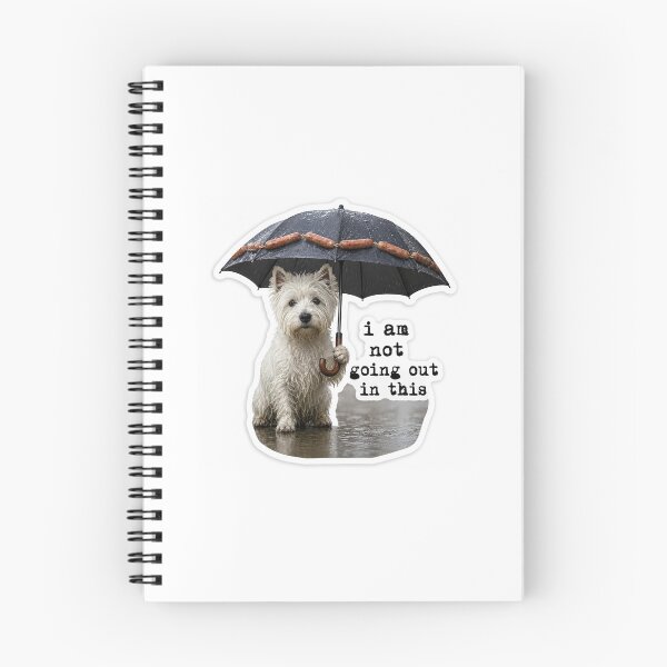 Item preview, Westie in the rain designed and sold by dangerraccoon.