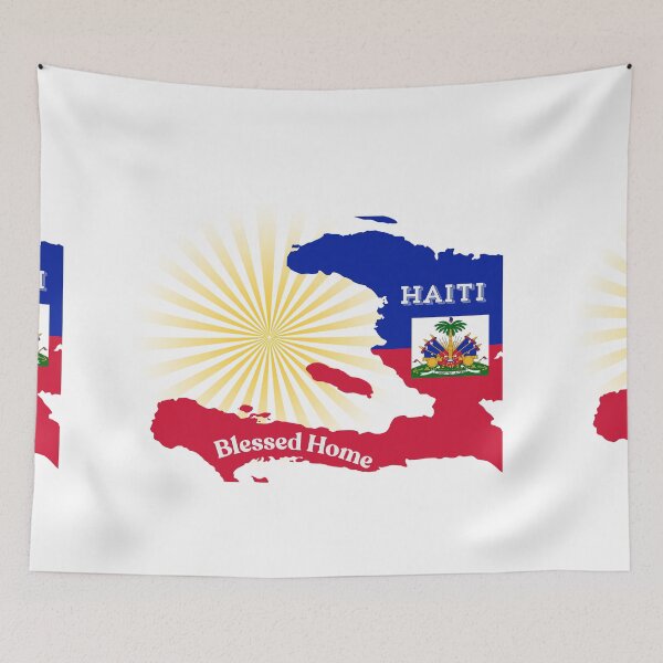 Item preview,  Haitian Blessed Throw Pillow – Haitian Flag Design, Haiti designed and sold by JCozycorner.