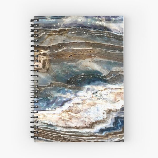 Item preview, Blue, White And Cinnamon Brown (Faux) Marble Art designed and sold by DEC02.