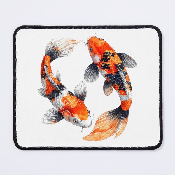 Item preview, Japanese Koi Fish Yin Yang Watercolor Design designed and sold by BetweenForms.