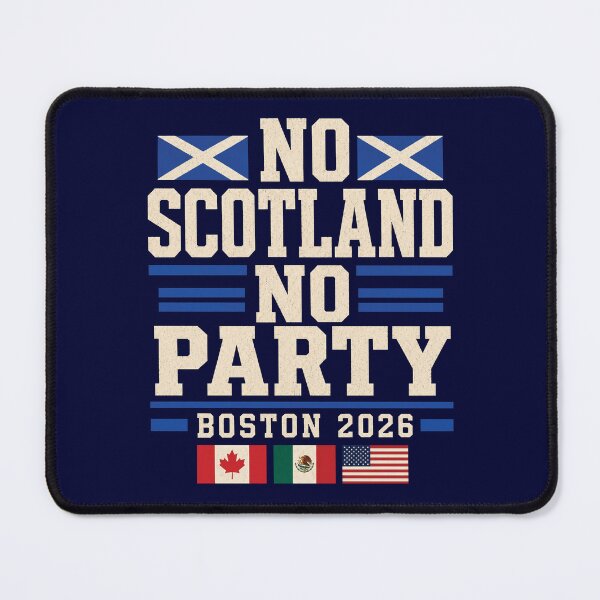 Item preview, No Scotland No Party Boston 2026 Football Fan Scottish World Cup Host City Expat Soccer Supporter designed and sold by Kovav.