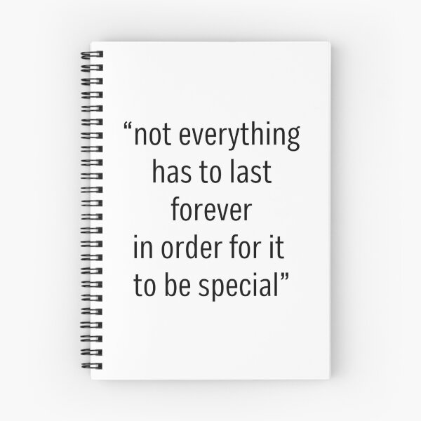 Item preview, Not Everything Has To Last Forever Minimalist Typography designed and sold by eMKa82.