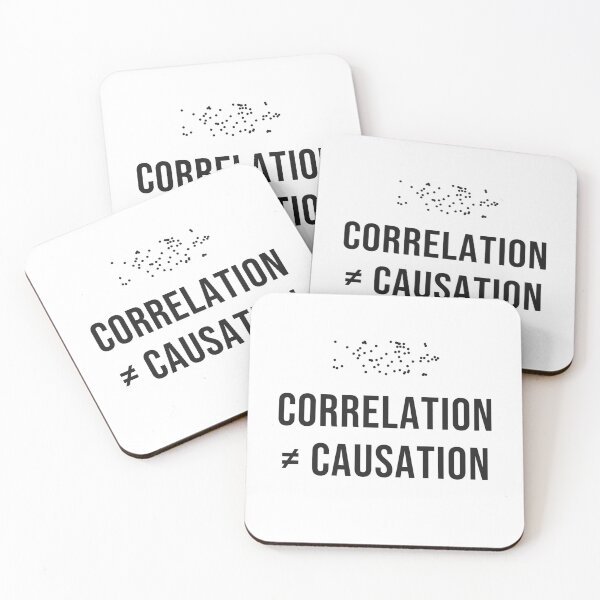Item preview, La correlación no implica causalidad. Humor estadístico. designed and sold by Significant-Figures.