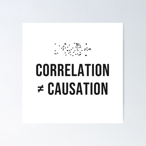 Item preview, La correlación no implica causalidad. Humor estadístico. designed and sold by Significant-Figures.