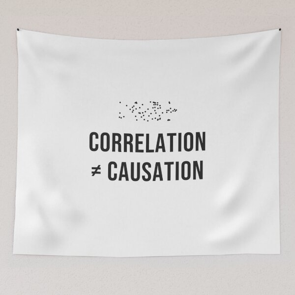 Item preview, Correlation Does Not Imply Causation Stats Humor designed and sold by Significant-Figures.