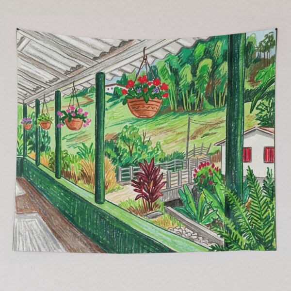 Item preview, A peaceful afternoon from the balcony designed and sold by CristianCEB.