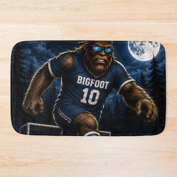 Item preview, Bigfoot Soccer Legend Under the Moon .Funny Sasquatch Football   designed and sold by aminz4.