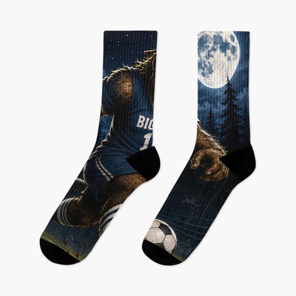 Item preview, Bigfoot Soccer Legend Under the Moon .Funny Sasquatch Football   designed and sold by aminz4.