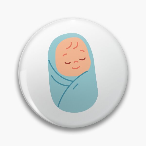 Item preview, Sleeping Baby Swaddled in Blue designed and sold by debbiebento.