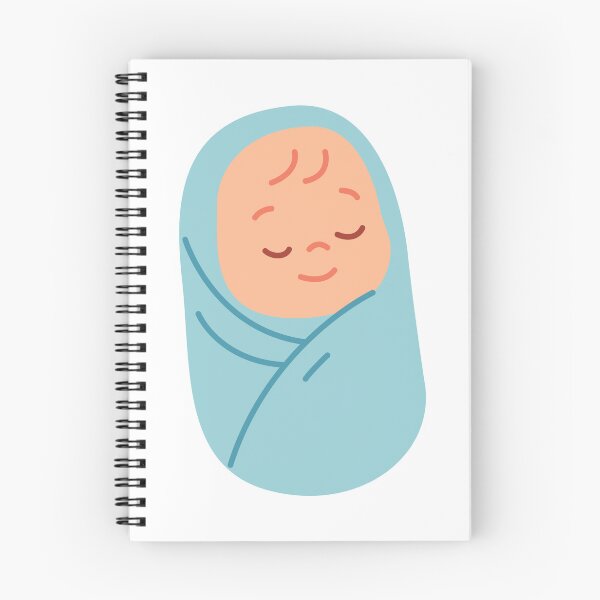 Item preview, Sleeping Baby Swaddled in Blue designed and sold by debbiebento.