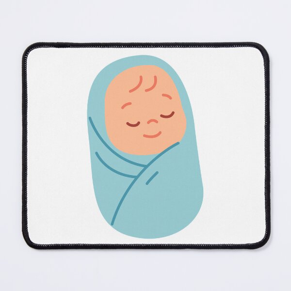 Item preview, Sleeping Baby Swaddled in Blue designed and sold by debbiebento.