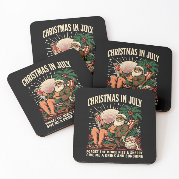 Item preview, Christmas In July – Funny Santa Beach Shirt Cute Summer Holiday Gift Forget Milk and Cookies V11 designed and sold by DarylWelsh2024.