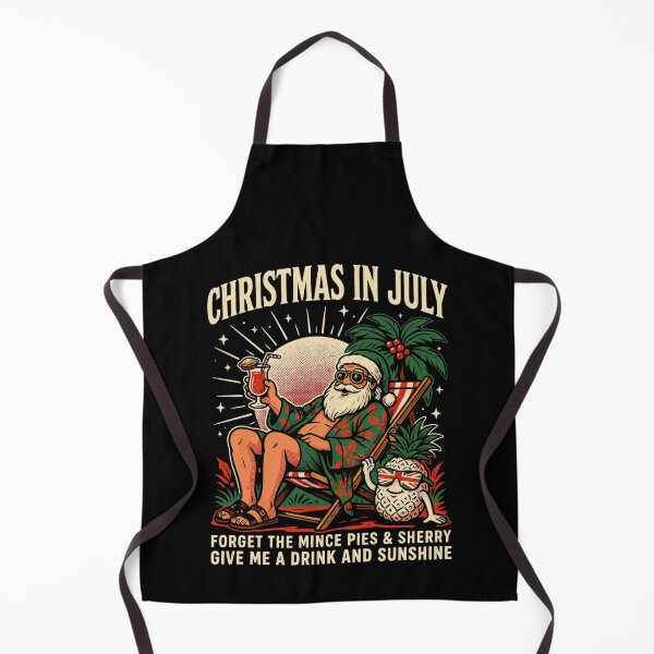 Item preview, Christmas In July – Funny Santa Beach Shirt Cute Summer Holiday Gift Forget Milk and Cookies V11 designed and sold by DarylWelsh2024.