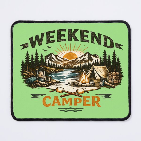 Item preview, Weekend Camper Vintage Camping Graphic designed and sold by Lizavelle.