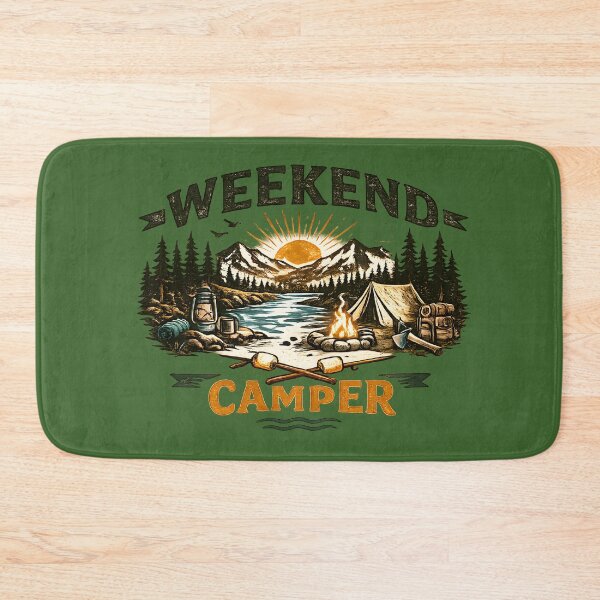 Item preview, Weekend Camper Vintage Camping Graphic designed and sold by Lizavelle.