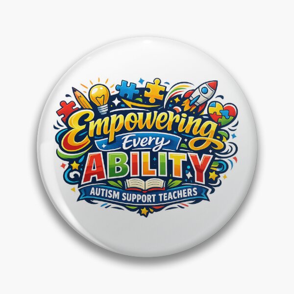 Item preview, Autism Support Teacher Empowering Every Ability | Inclusive Education Design designed and sold by Nubrixa-Studio.