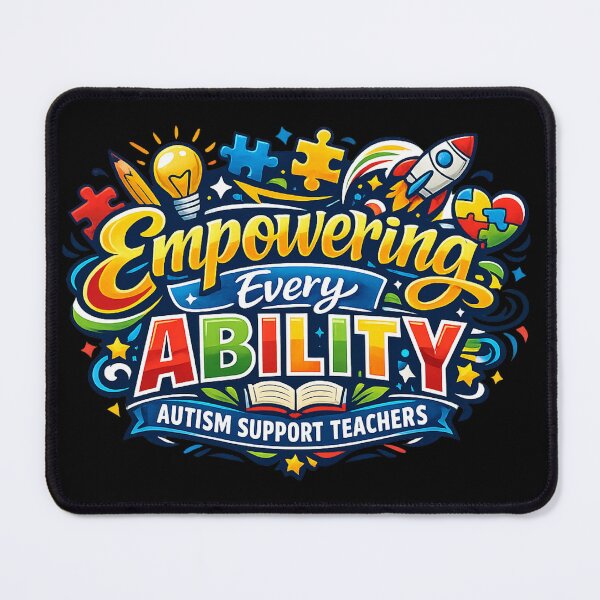 Item preview, Autism Support Teacher Empowering Every Ability | Inclusive Education Design designed and sold by Nubrixa-Studio.