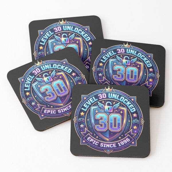 Item preview, Level 30 Unlocked Epic Since 1996 Video Gamer 30th Birthday designed and sold by alalame.