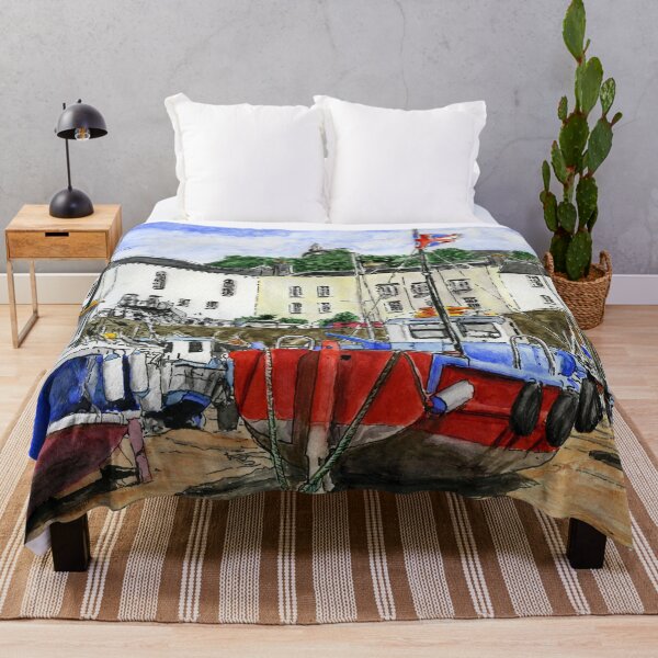 Item preview, Yr Harbwr yn Ninbych-y-Pysgod, Sir Benfro, De Cymru - The Harbour in Tenby, Pembrokeshire, South Wales designed and sold by LymphomaLass.