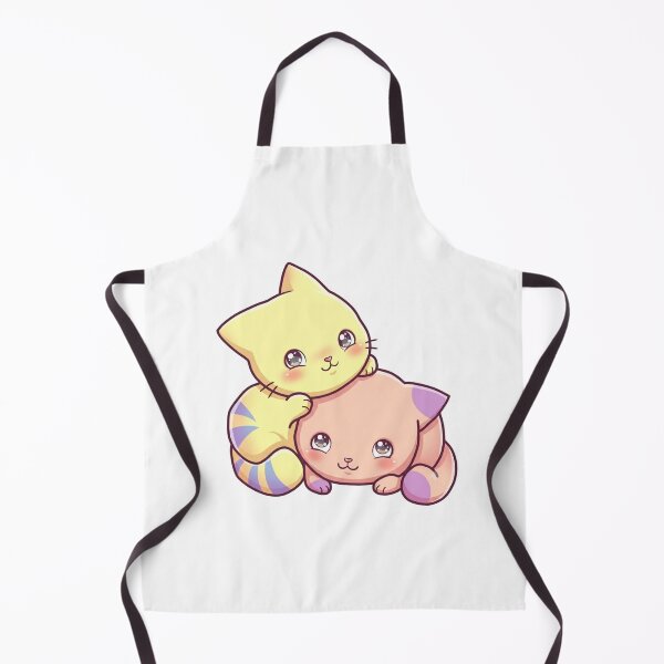 Item preview, Kawaii Cat Buddies: Sunny & Peach - Sweet Friendship Art designed and sold by Stickivo.
