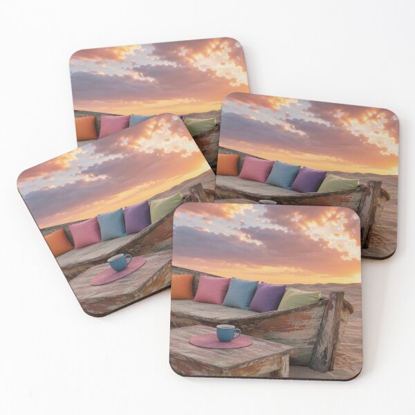 Item preview, Wooden Boat Lounge In Sandy Beach Dune Landscape designed and sold by sneidere9dace.