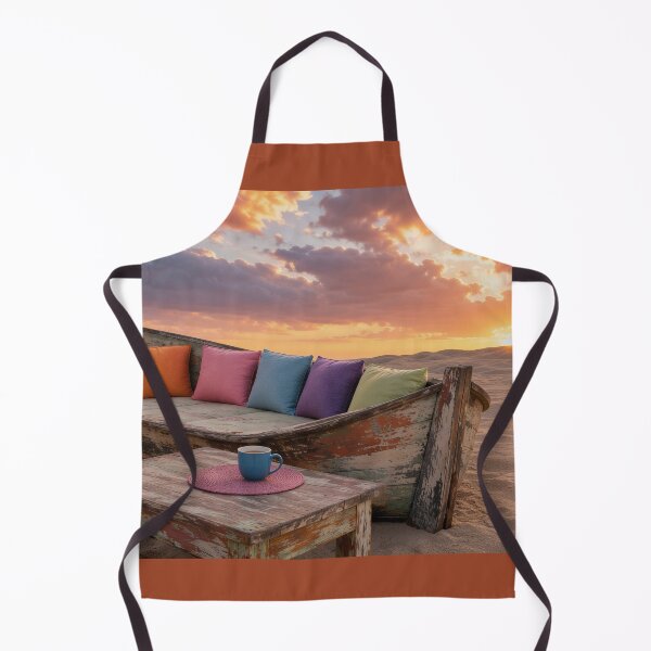 Item preview, Wooden Boat Lounge In Sandy Beach Dune Landscape designed and sold by sneidere9dace.