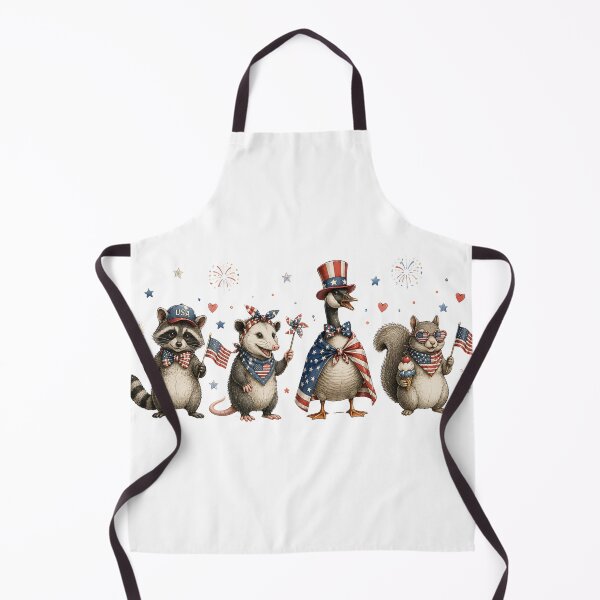 Item preview, Patriotic Raccoon Possum Goose Squirrel 4th Of July Freedom Club Art  designed and sold by VGAfanatic.