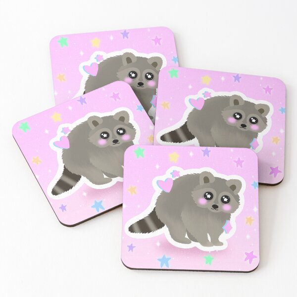 Item preview, Starry Eyed Raccoon ⭐️ designed and sold by CozyBerry Creations.