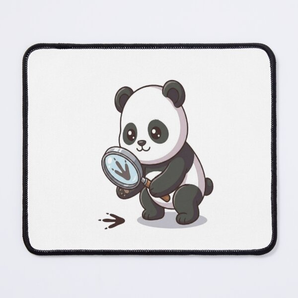 Item preview, Cute Detective Panda Investigating Footprint designed and sold by Ella_Sketch.