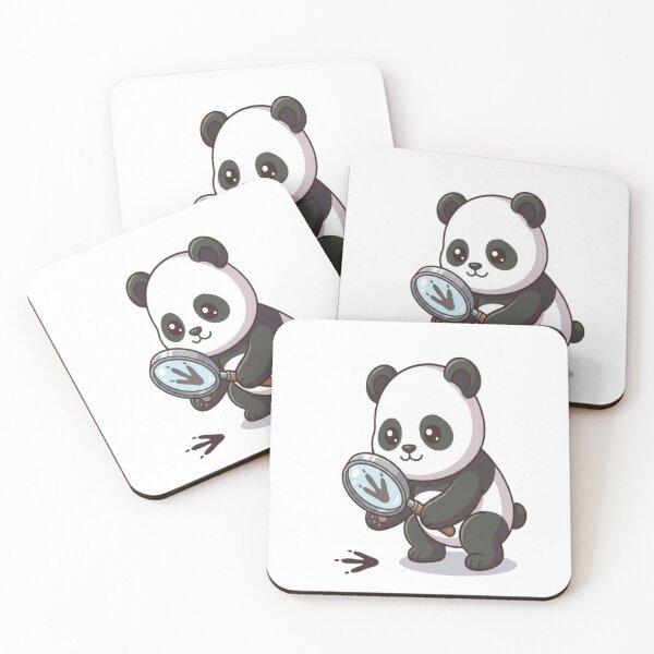 Item preview, Cute Detective Panda Investigating Footprint designed and sold by Ella_Sketch.