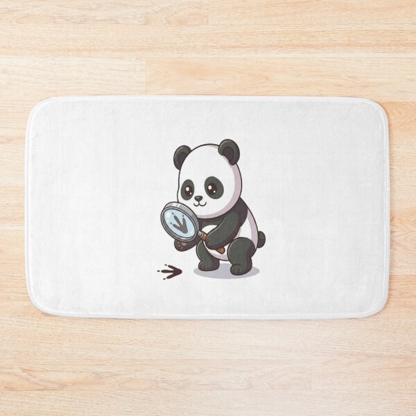 Item preview, Cute Detective Panda Investigating Footprint designed and sold by Ella_Sketch.
