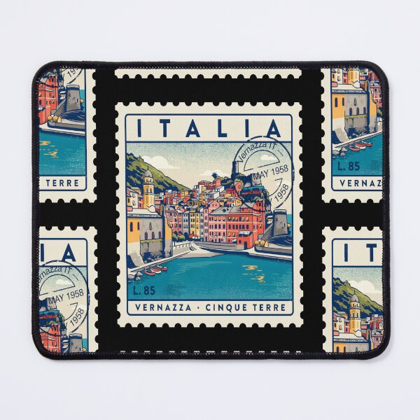 Item preview, Vernazza Italy Cinque Terre Postage Stamp Travel Sticker designed and sold by stickercuffs.