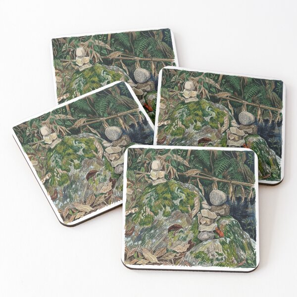 Item preview, Stones piled up in the forest designed and sold by CristianCEB.