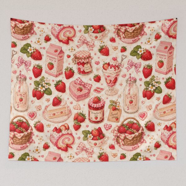 Item preview, Strawberry Lover's Delight Pattern  designed and sold by Aramdesing.