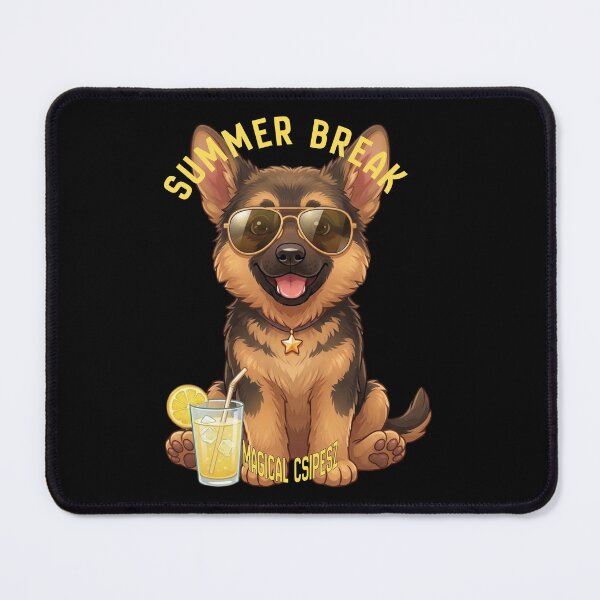 Item preview, Csipesz the German Shepherd Puppy - Cute Summer Break Art designed and sold by SilentFlower.